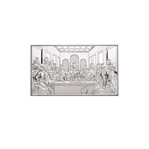 Sterling silver plaque of Last Supper