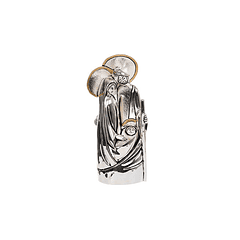 Statue de Saint Famille stylisée en argent