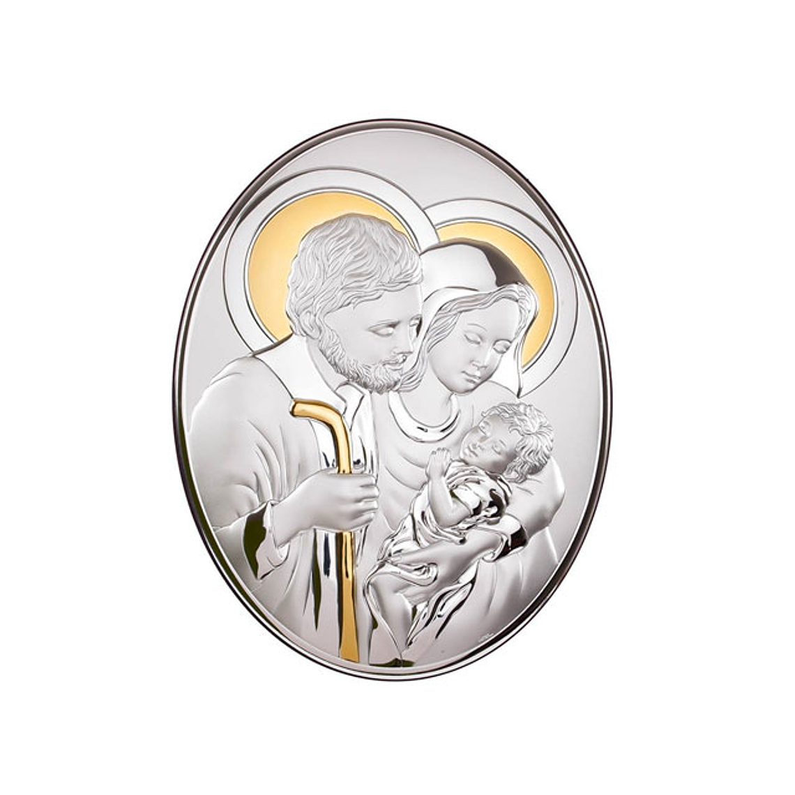 Sterling plaque of Holy Family 1