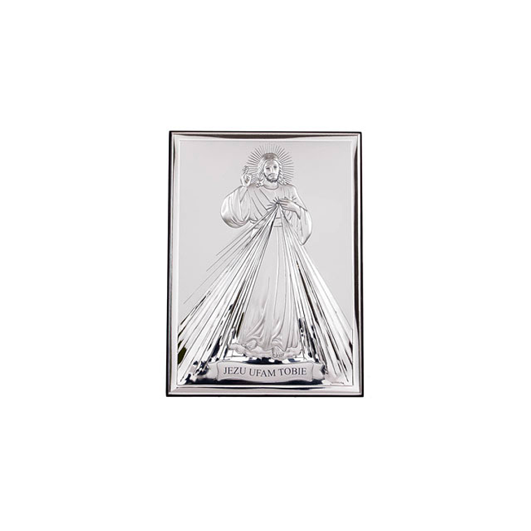 Sterling plaque of Divine Mercy 1