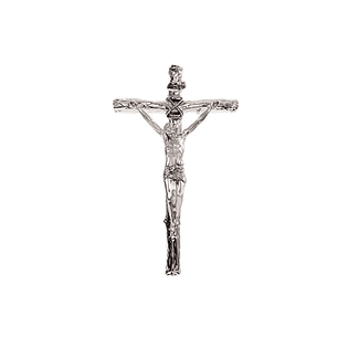 Silver Bilaminated Crucifix