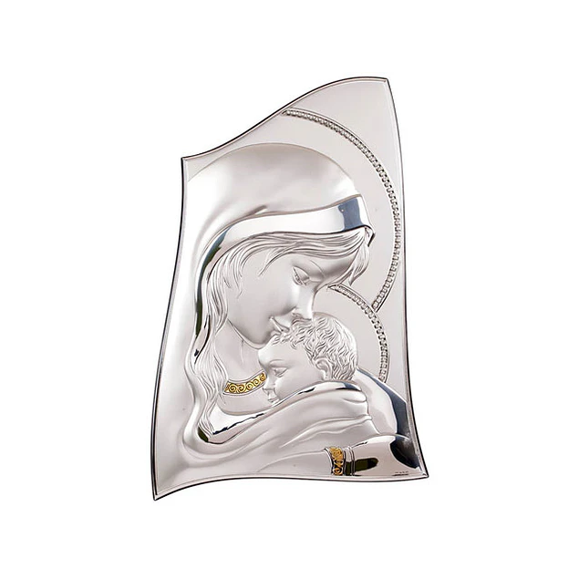 Sterling silver plaque of Mother Love