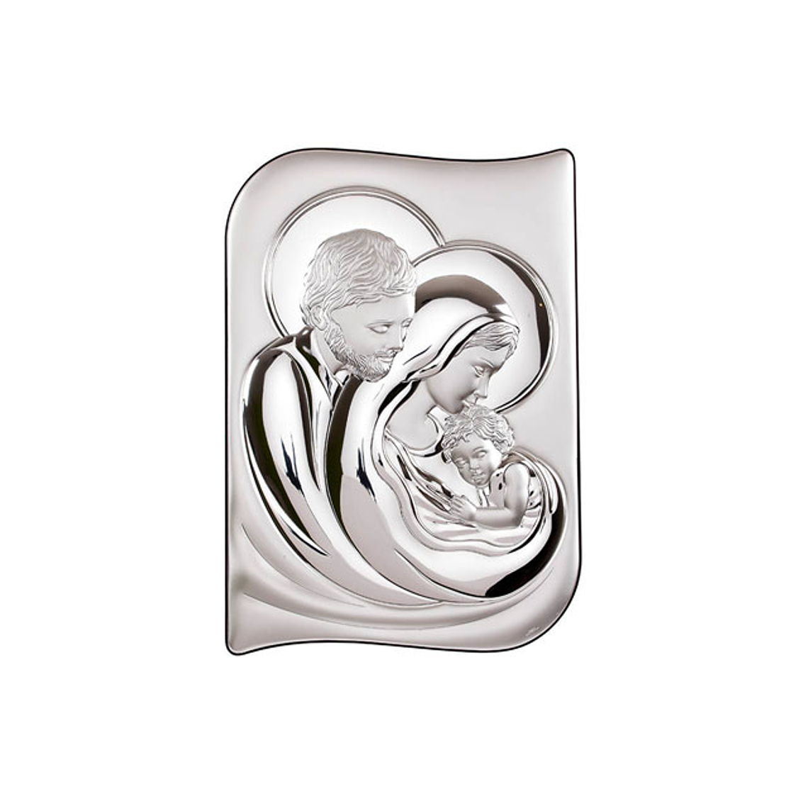 Sterling plaque of Sacred Family 1