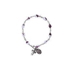 Bracelet cristaux transparents