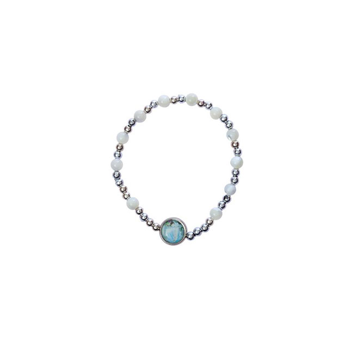 Bracciale con cristalli bianchi 1