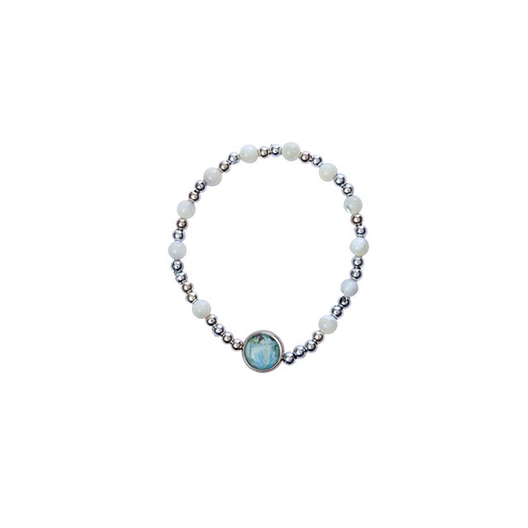 Bracciale con cristalli bianchi 1