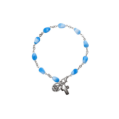 Bracelet pierre bleu clair