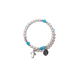 Bracciale con tripla perla