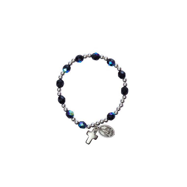 Pulsera con cristales oscuros. 1