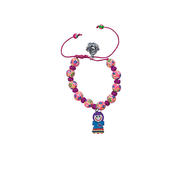 Pulsera colorida con angel