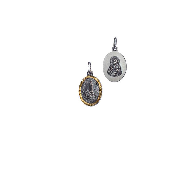 Médaille de Fatima ovale moyenne 1
