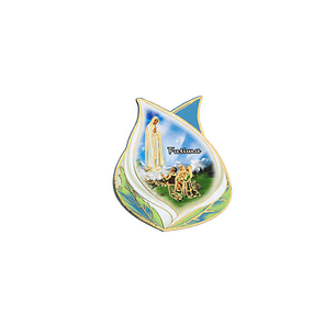 Tulip Magnet with Apparition of Fatima
