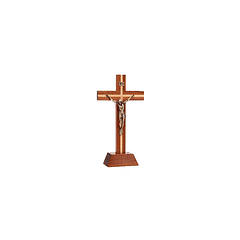 Wood standing crucifix 
