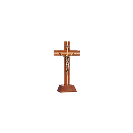 Wood standing crucifix 