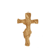 Olive wood cross of friendship
