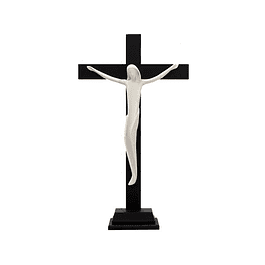Cristo Porcelana Com Cruz e Base
