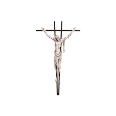Cristo encaje con cruz