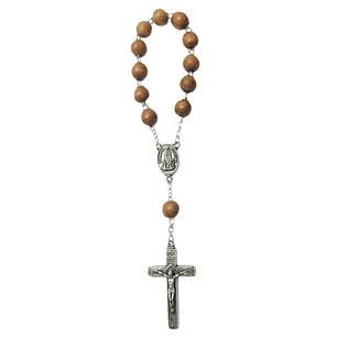 Wood decade rosary