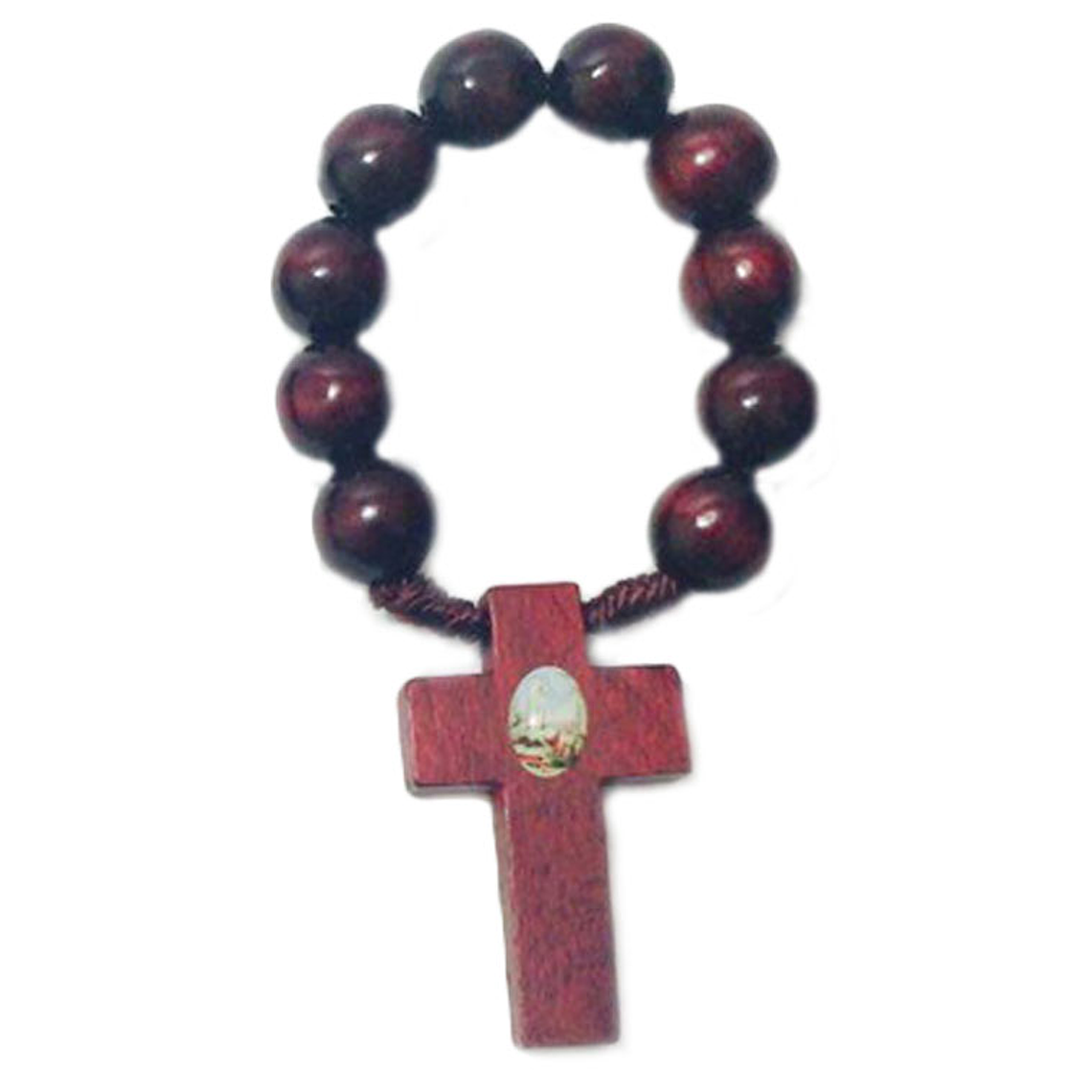 Olive wood decade rosary 3