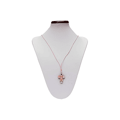 Catholic necklace with guardian angel