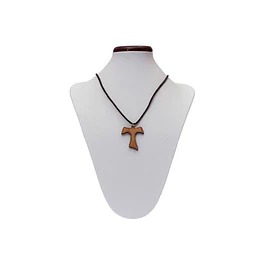 Catholic necklace with Tau cross