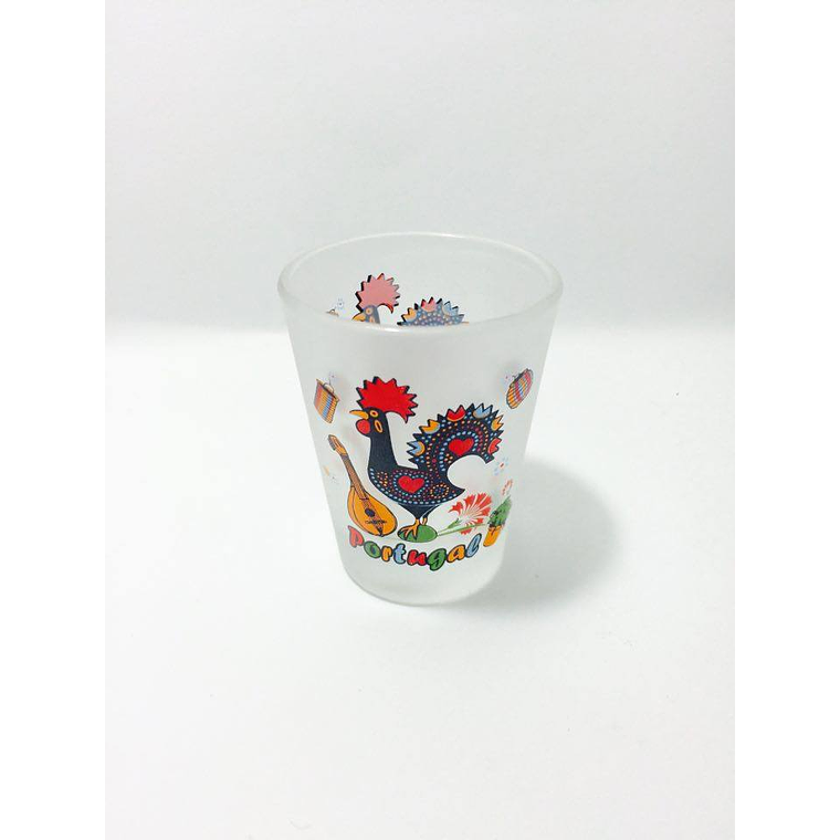 Copo de Shot com imagem de Galo de Barcelos 1