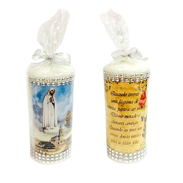 Vela decorativa Aparição de Fátima