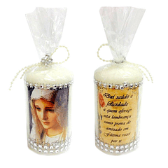 Catholic candle Our Lady of Fatima