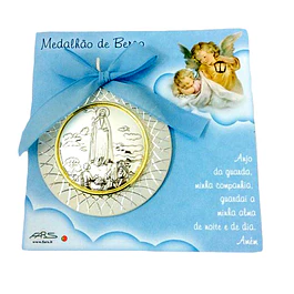 Sterling silver medal of Guardian Angel