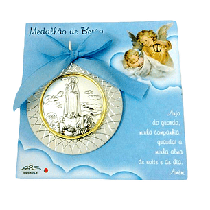 Sterling silver medal of Guardian Angel