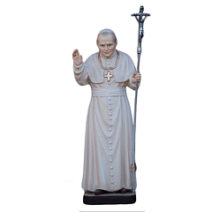 Imagen de madera del papa Juan Pablo II