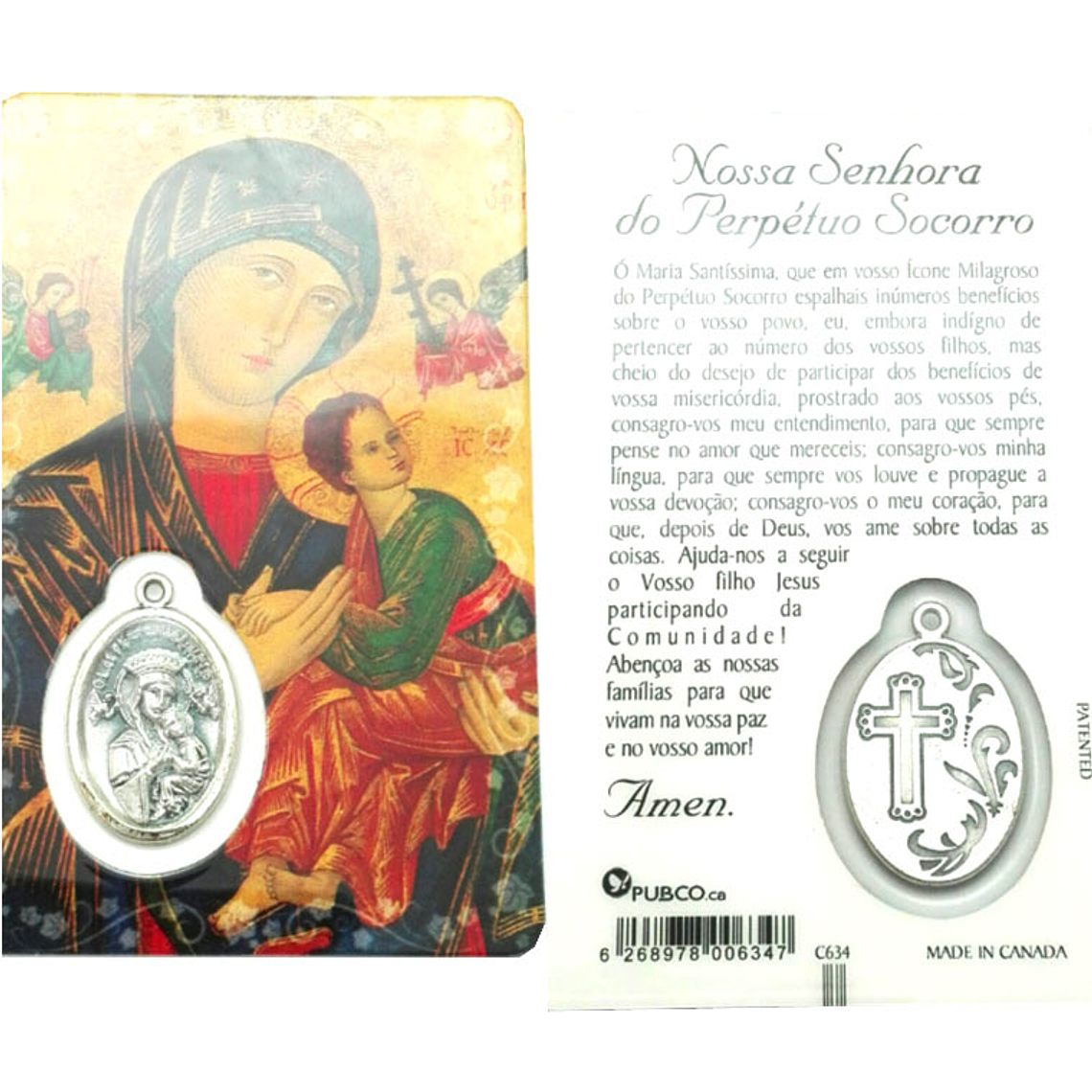 Prayer card of Our Lady of Perpetual Help 3