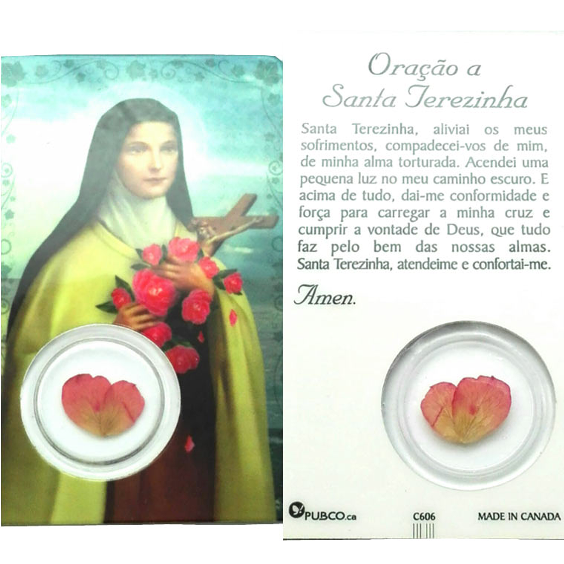 Prayer card of Saint Therese 1