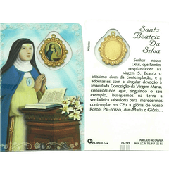 Carte de prière de Sainte Béatrice