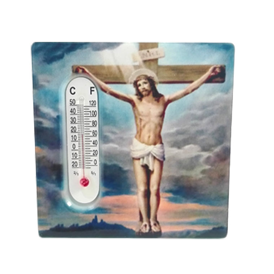 Tile Magnet with Christ 1