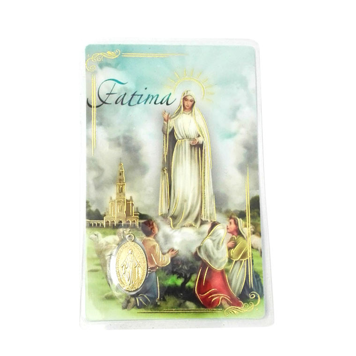 Prayer card of Fatima Apparition 1
