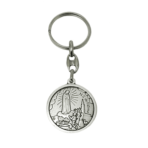 Catholic keychain with Apparition of Fatima