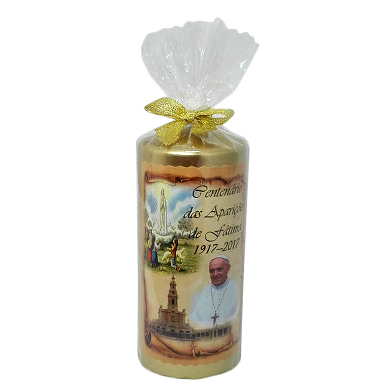 Catholic candle of Centenary of Fatima 1