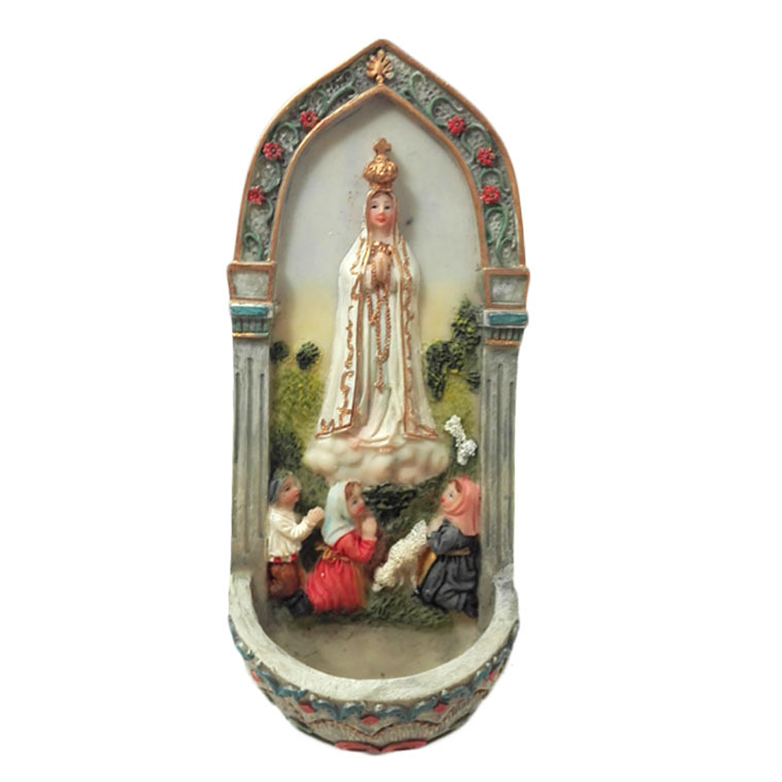 Sink for Holy Water with Apparition of Fatima 1