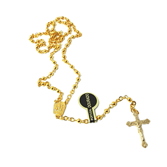 Gold plated Rosary of Fatima.