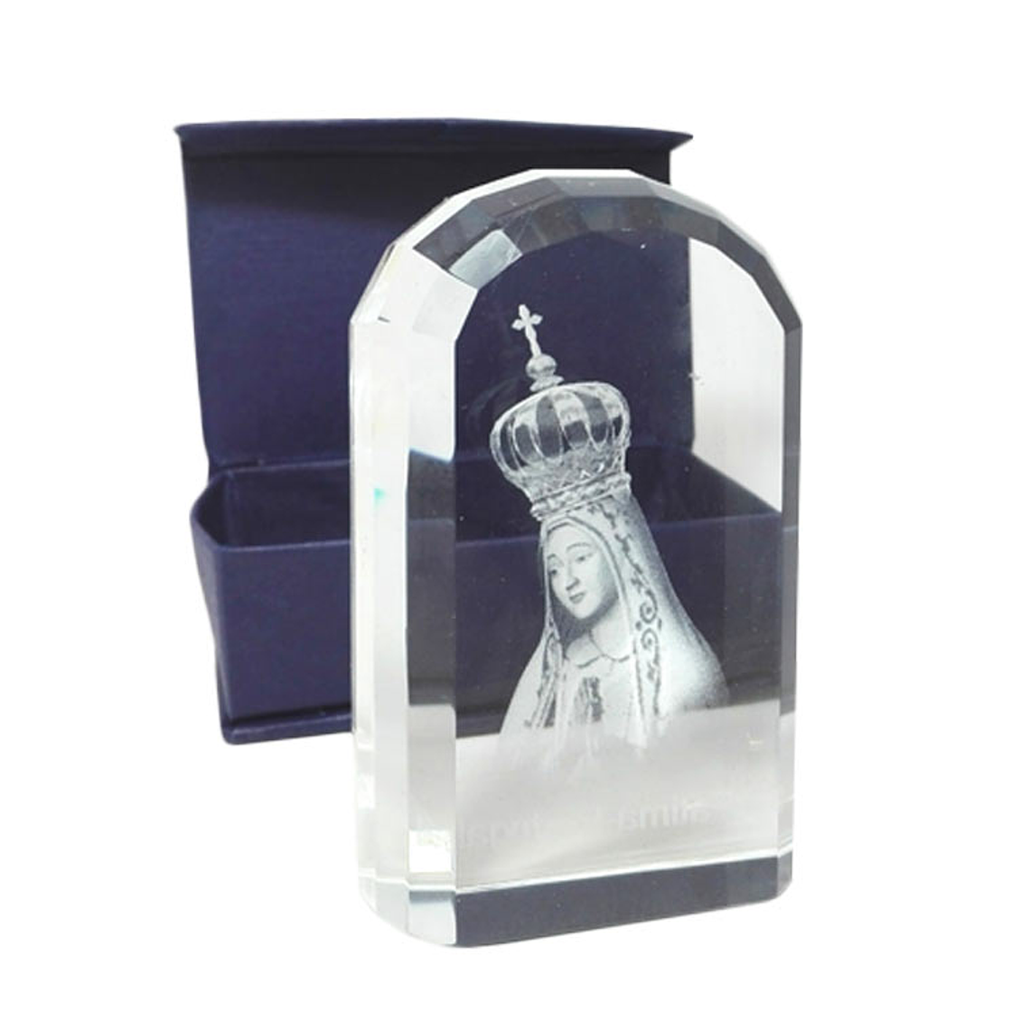 Crystal with image of Our Lady 1