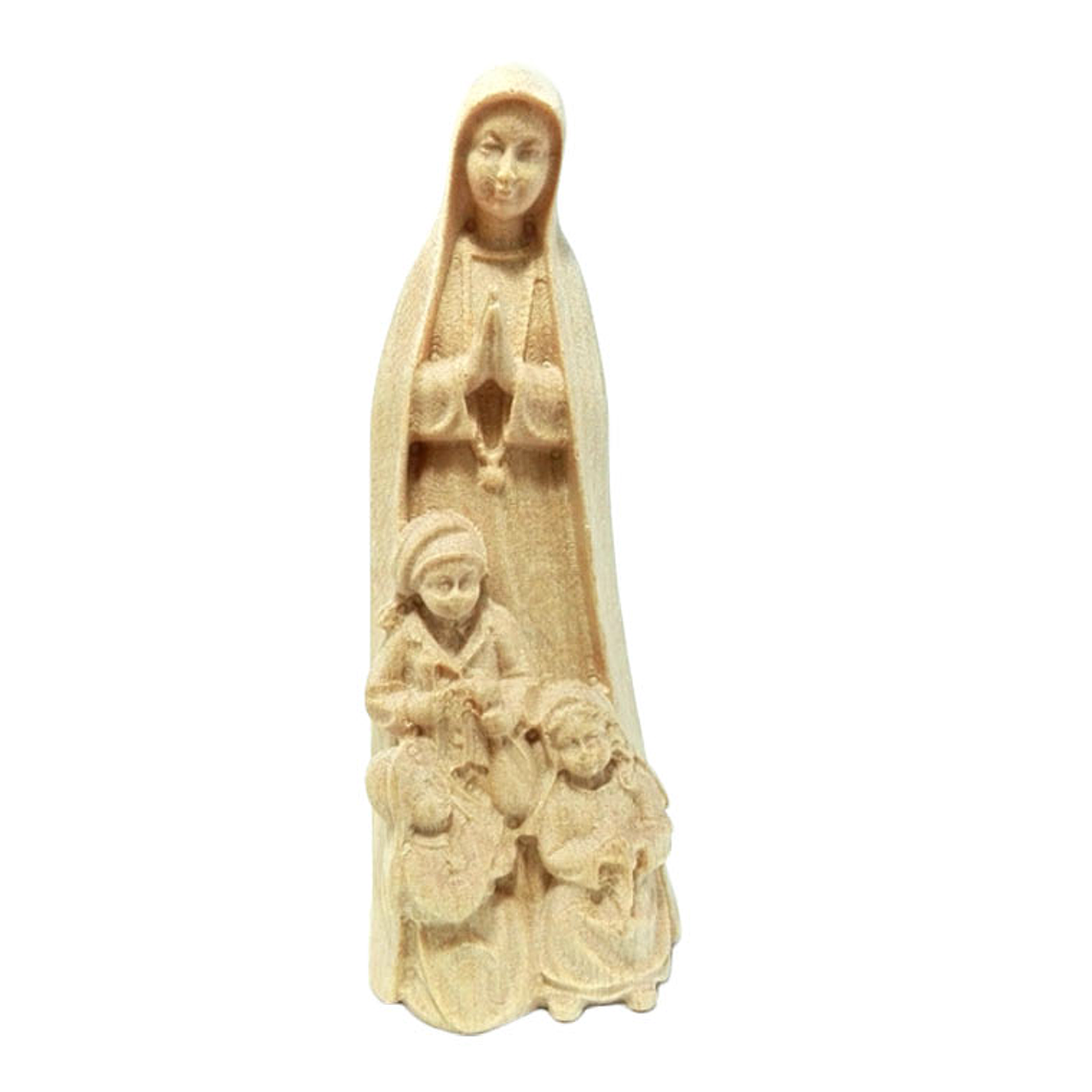 Statue en bois Apparition de Fatima 1