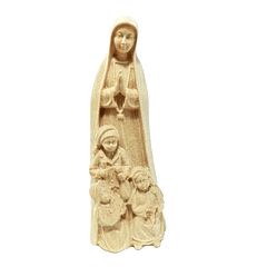 Statue en bois Apparition de Fatima