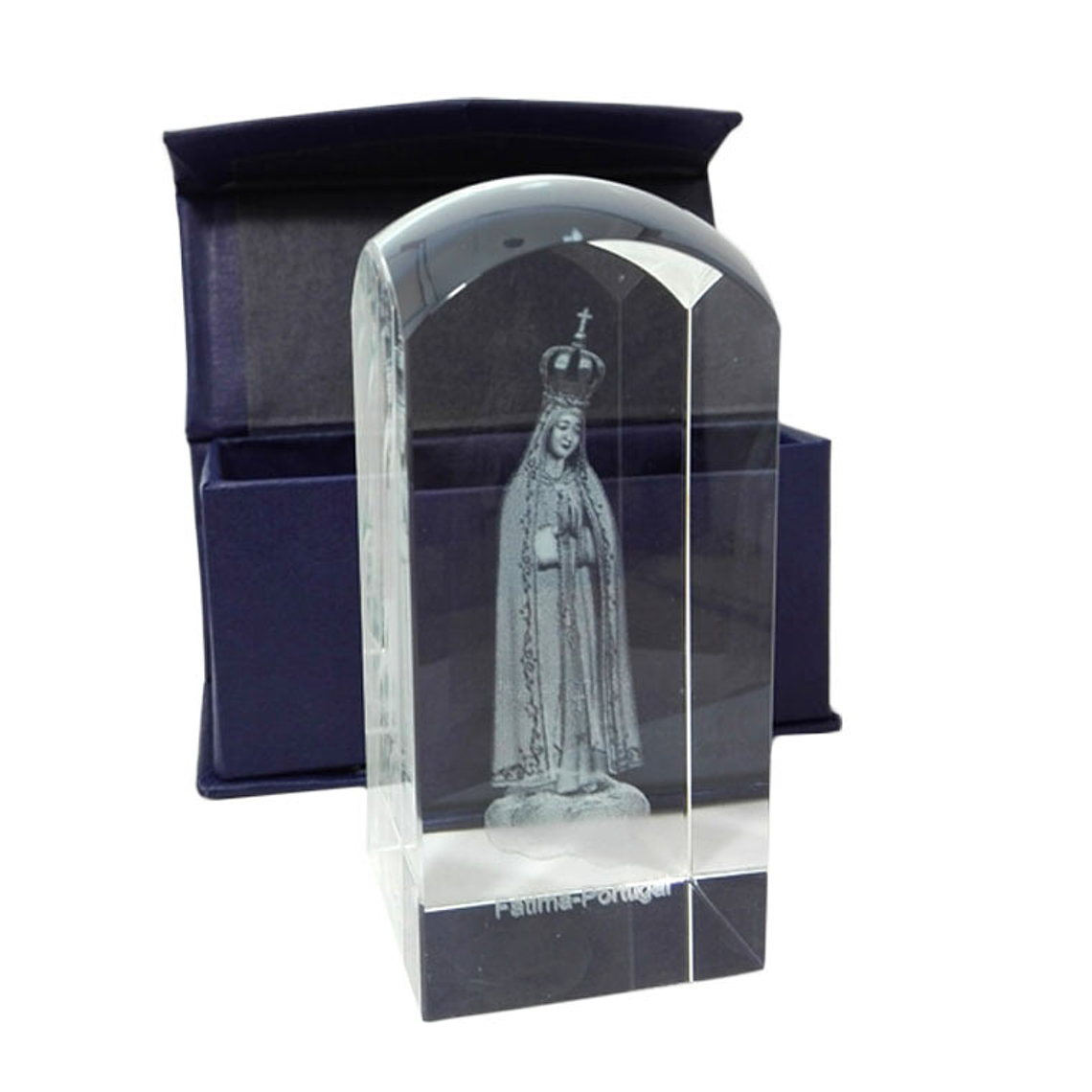 Glass crystal with Our Lady and Fatima 1