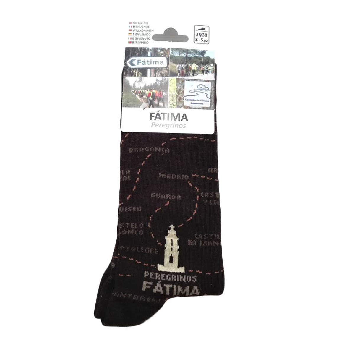 Sock with Shrine of Fatima 1