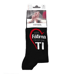 Chaussette avec coeur de Fatima