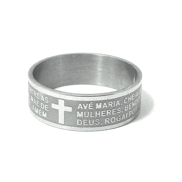 Ring with Prayer of Hail Mary 1