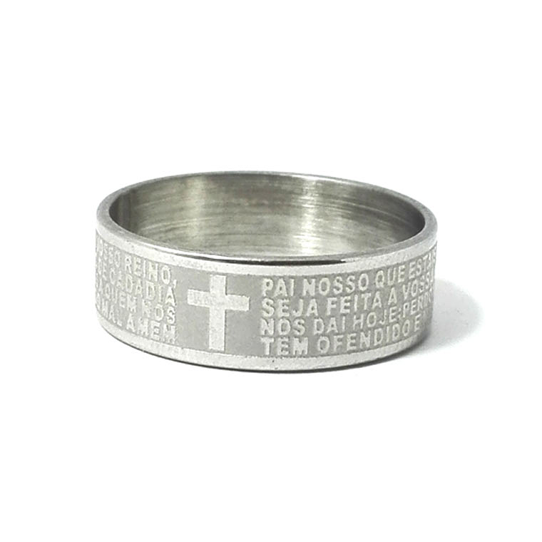 Religious ring with prayer Our Father 1