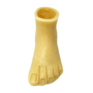 Foot in wax