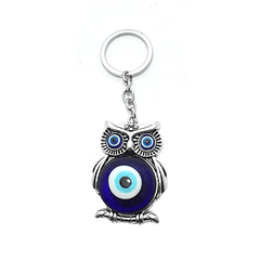 Turkish owl and eye keyring